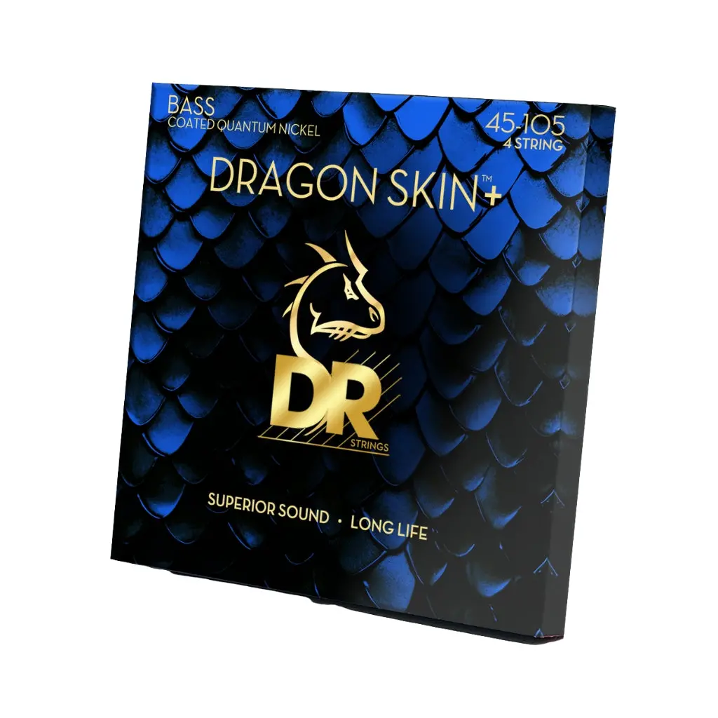 Dr Strings Dragon Skin+ Quantum Nickel Bass Strings - Medium 45-105 1