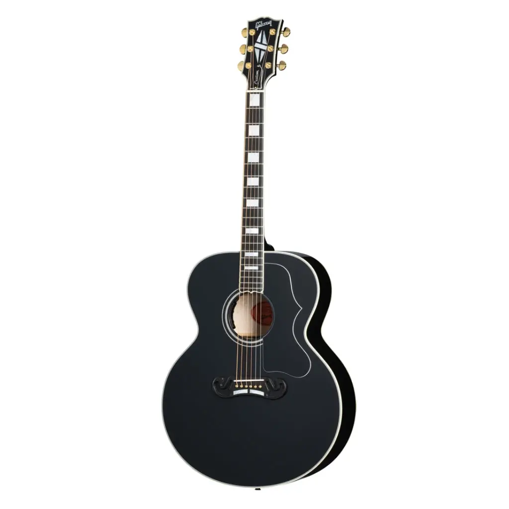 Gibson Sj200 Custom Ebony Acoustic Guitar 2