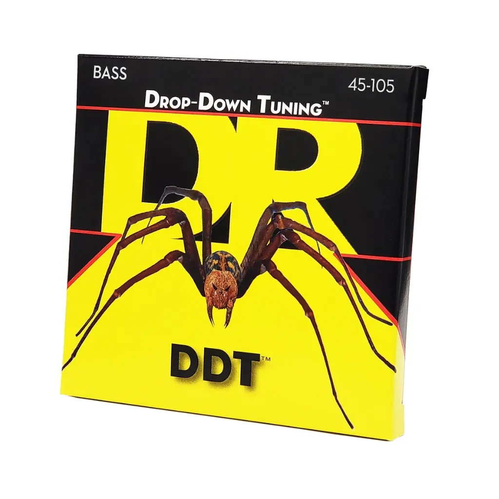 Dr Drop-Down Tuning Stainless Steel Bass Guitar Strings - Medium 45-105 1