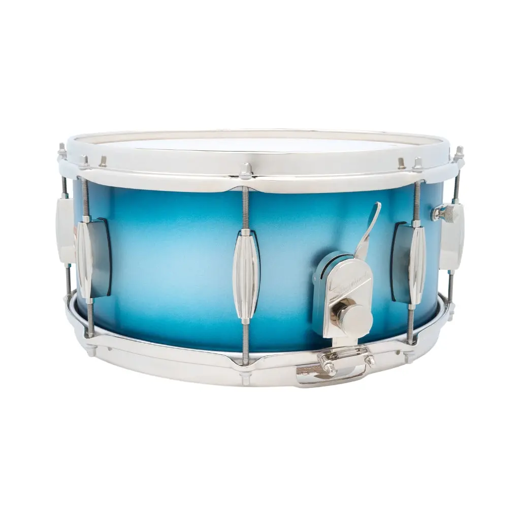 Slingerland Radio King Artist Snare Drum - 6.5 Inches X 14 Inches, Blue And Silver Duco Lacquer 2