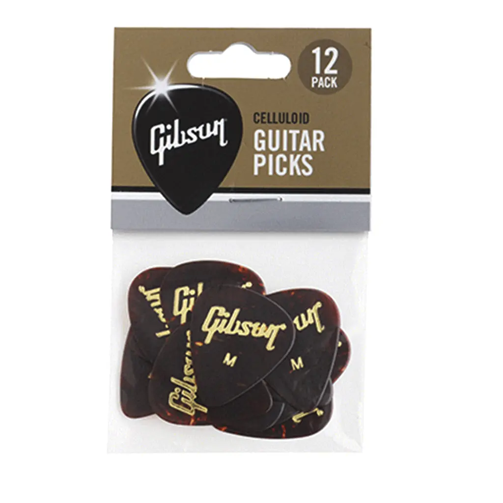 Gibson Tortoise Picks 12 Pack Medium 1
