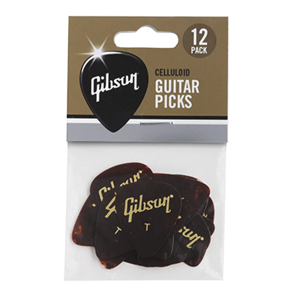 Gibson Tortoise Picks 12 Pack Thin 1