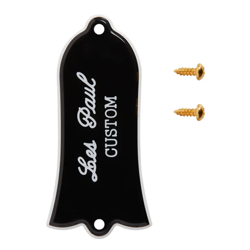 Gibson Truss Rod Cover "Les Paul Custom" -  Black 1