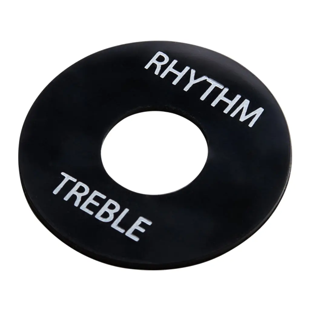 Gibson Toggle Switch Washer - Black, White Imprint 1