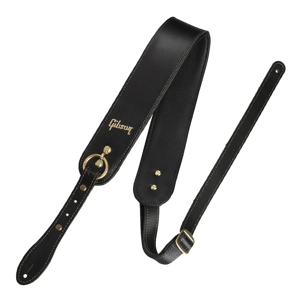 Gibson The Vintage Saddle Strap - Black 1