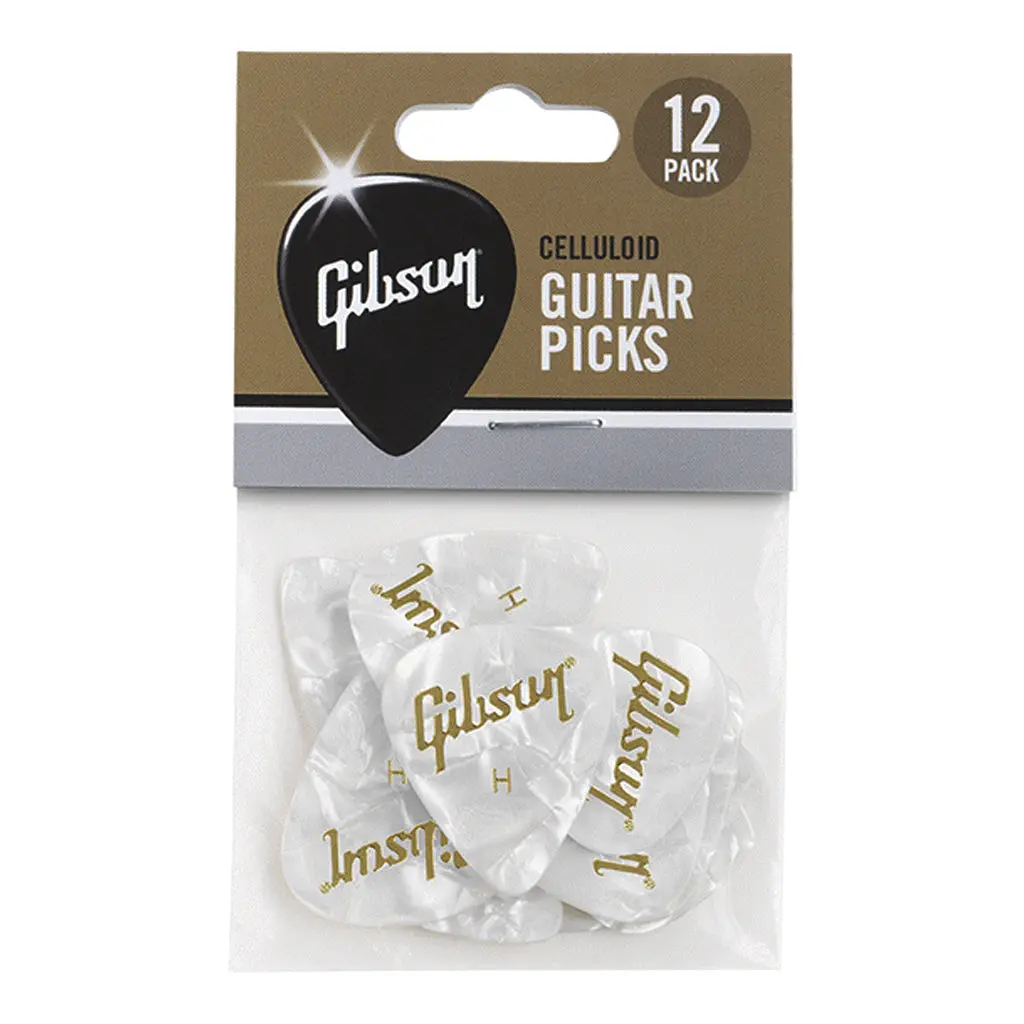 Gibson Pearloid Guitar Picks 12 Pack Heavy 1