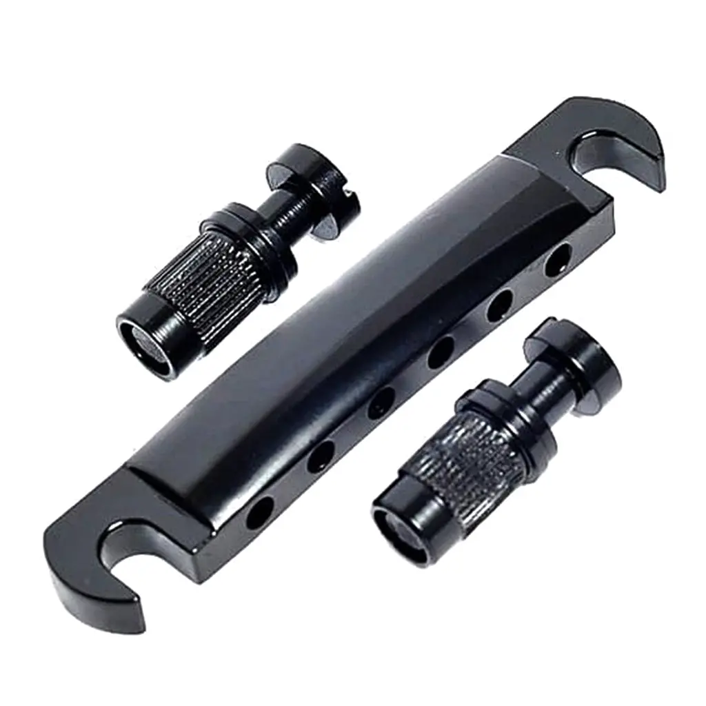 Gibson Stop Bar Tailpiece (Black Chrome) 1