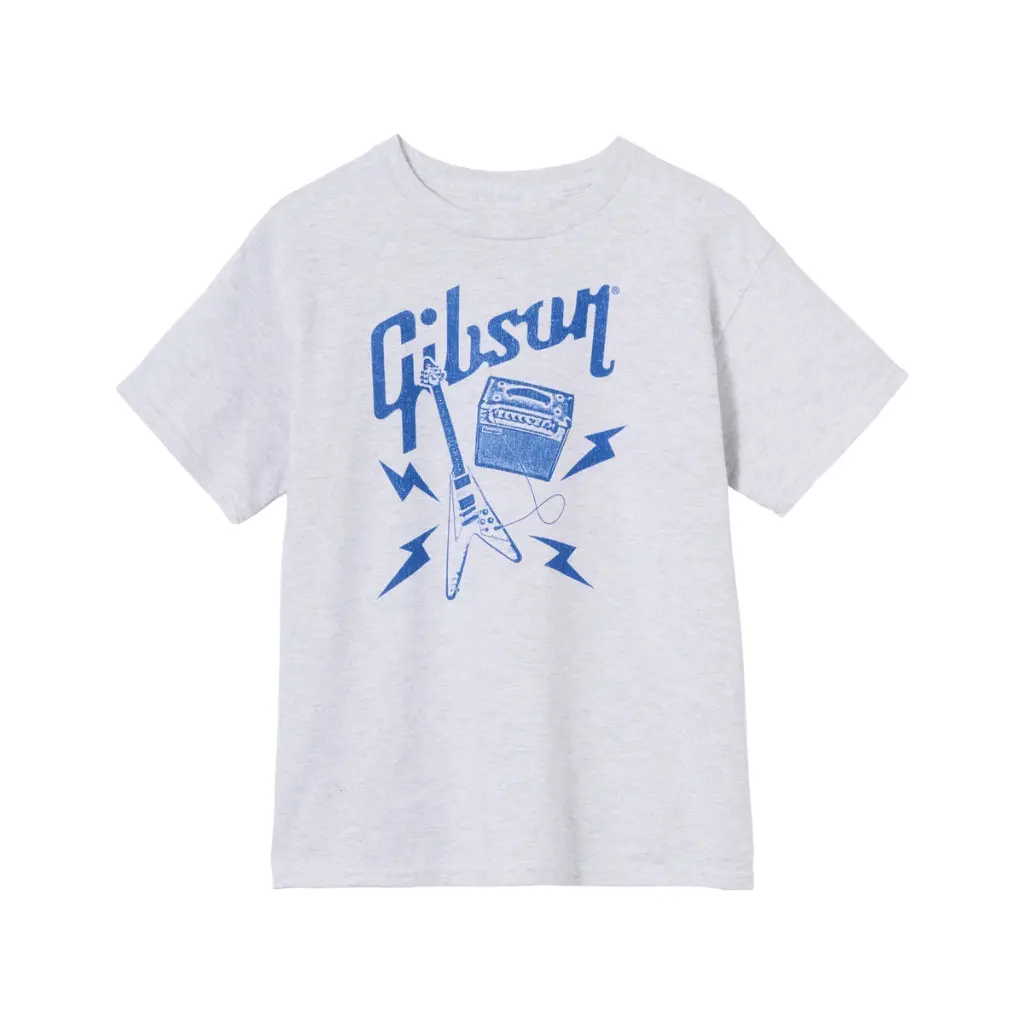 Gibson Kid's Flying V Tee Gray - Large 1