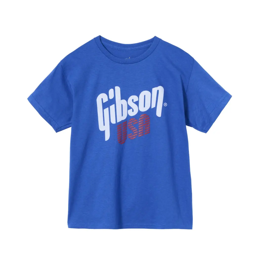 Gibson Kid's Gibson Usa Tee Royal Blue - Small 1