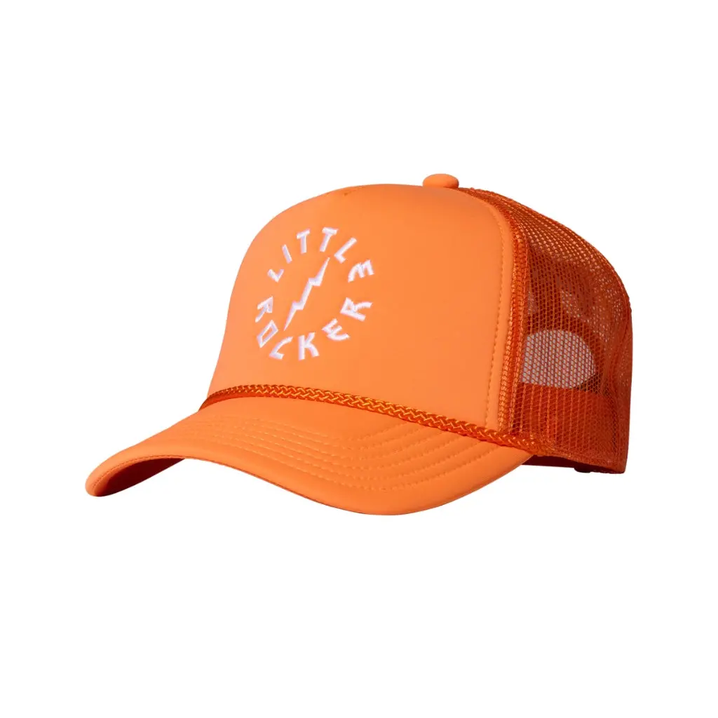 Gibson Kid's Little Rocker Trucker Hat - Orange 1