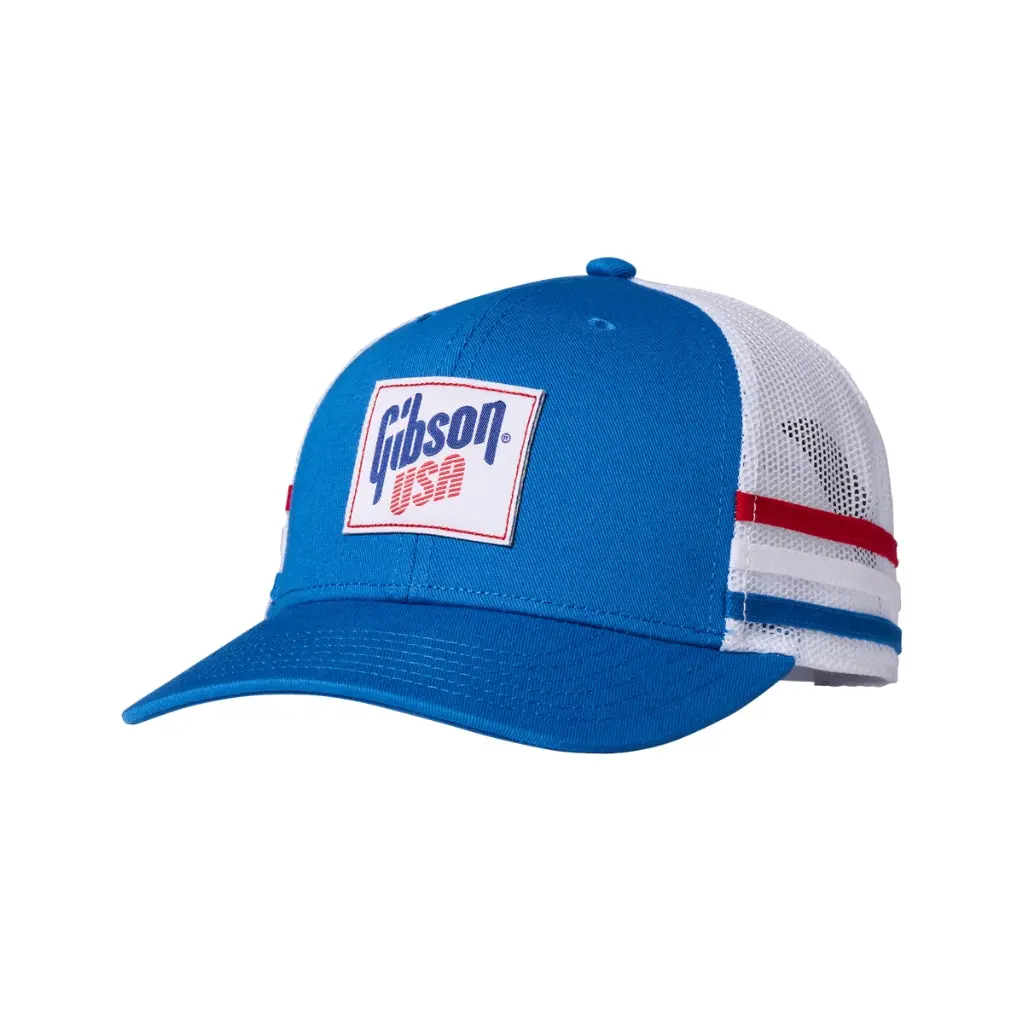 Gibson Kid's Gibson Usa Trucker Hat - Blue/White 1