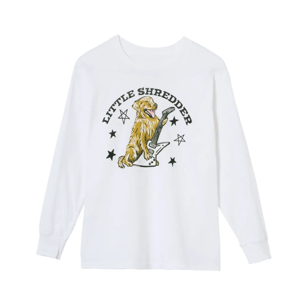 Gibson Kid's Little Shredder Longsleeve Tee - White Medium 1