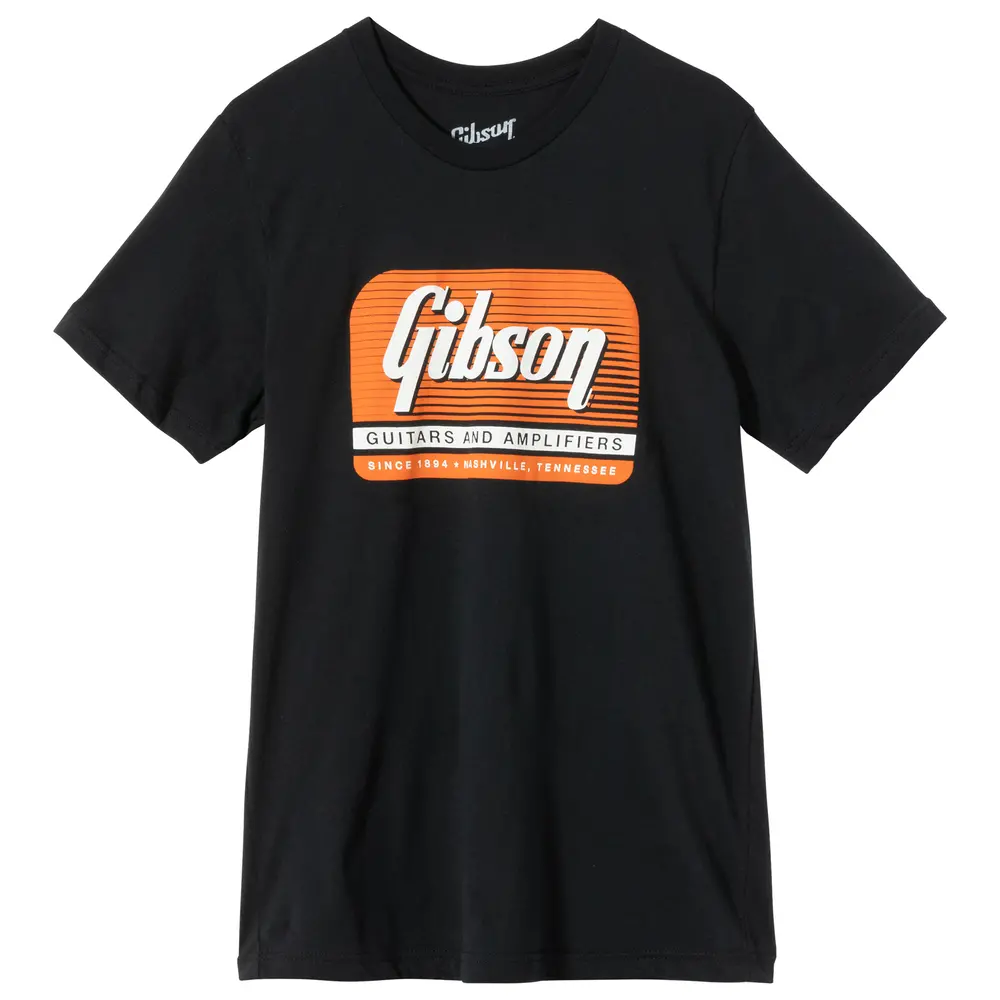 Gibson Guitars And Amplifiers Tee Black Xl 1