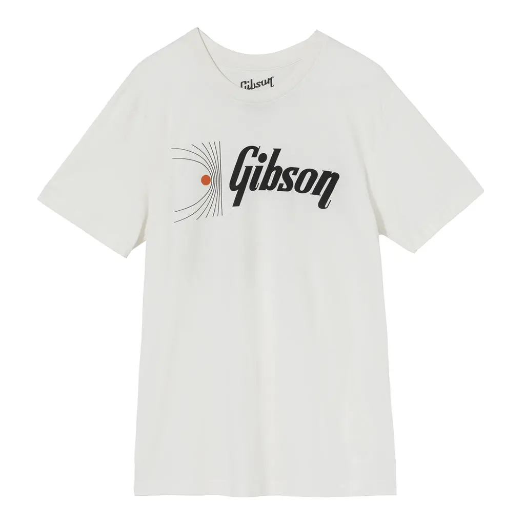 Gibson Soundwave Tee White Medium 1