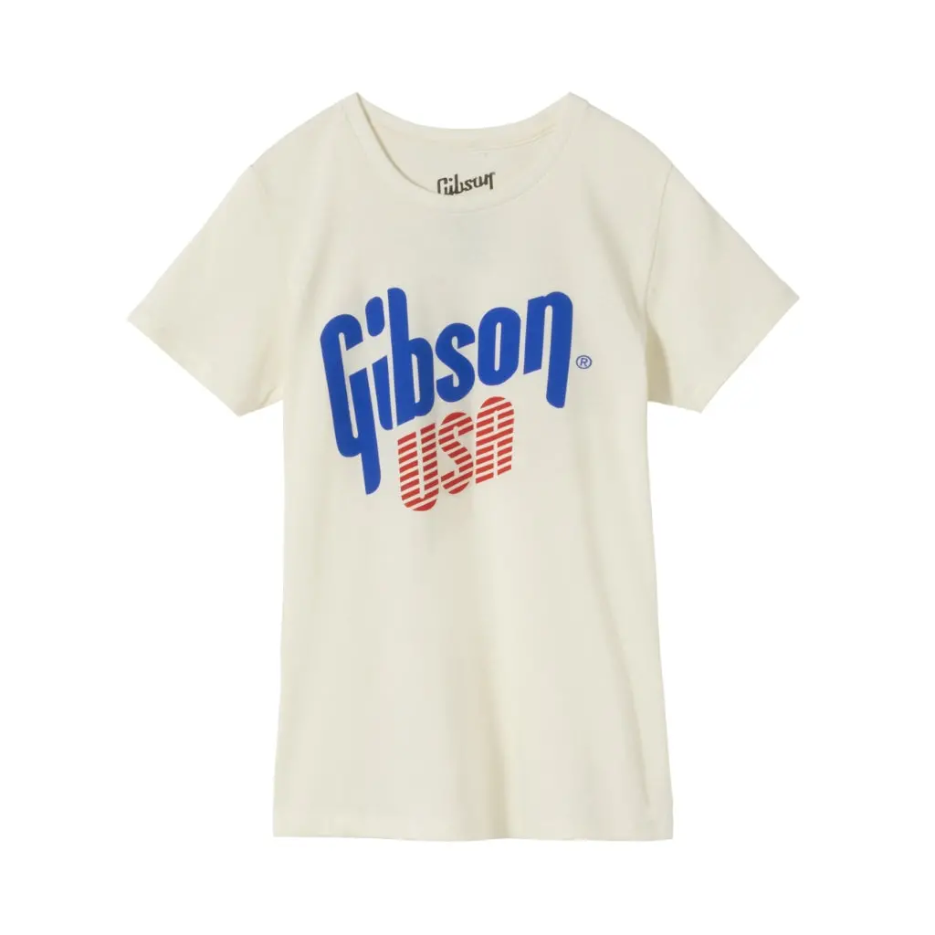 Gibson Usa Womens Tee Vintage - White Small 1