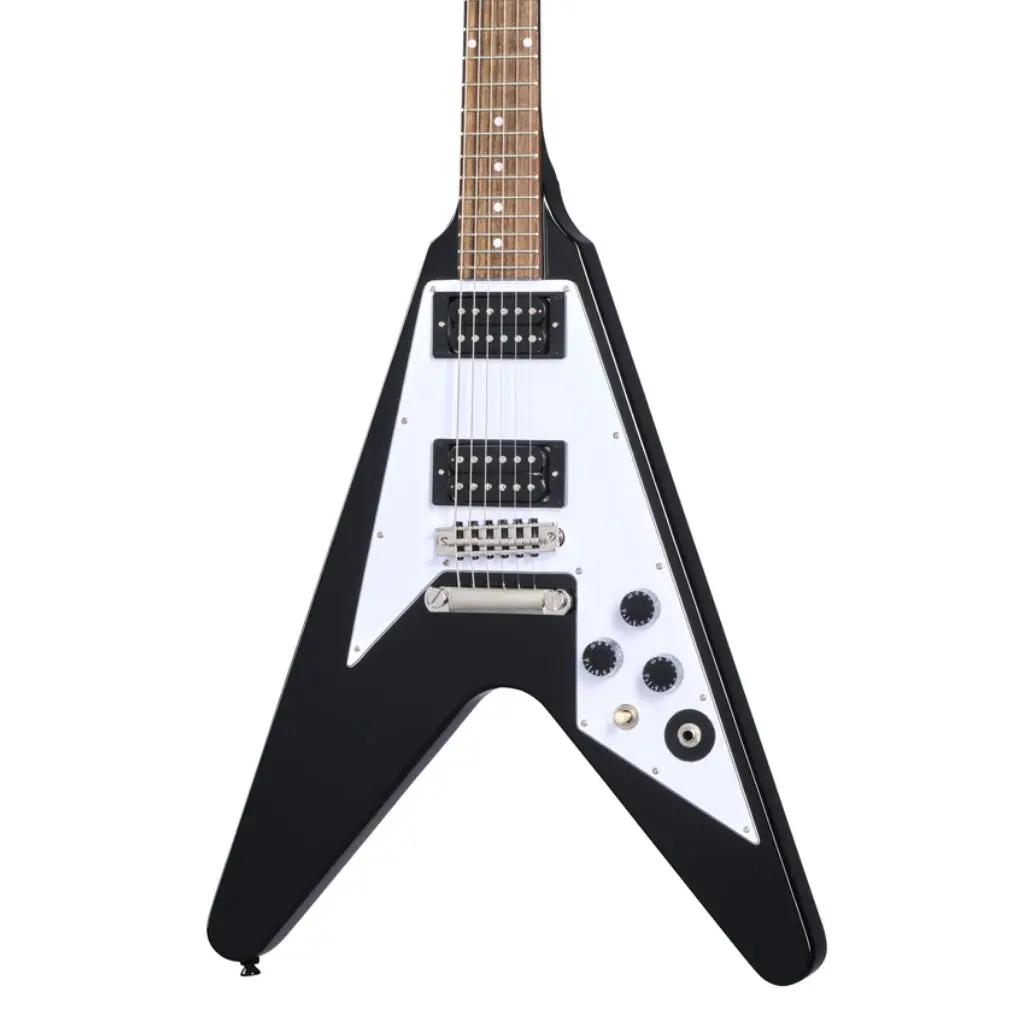 Epiphone Kirk Hammett 1979 Flying V Electric Guitar -  Ebony 1