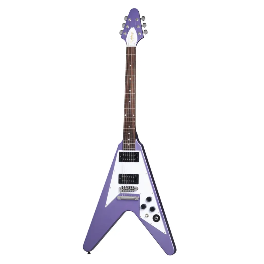 Epiphone Kirk Hammett 1979 Flying V Electric Guitar - Purple Metallic 2