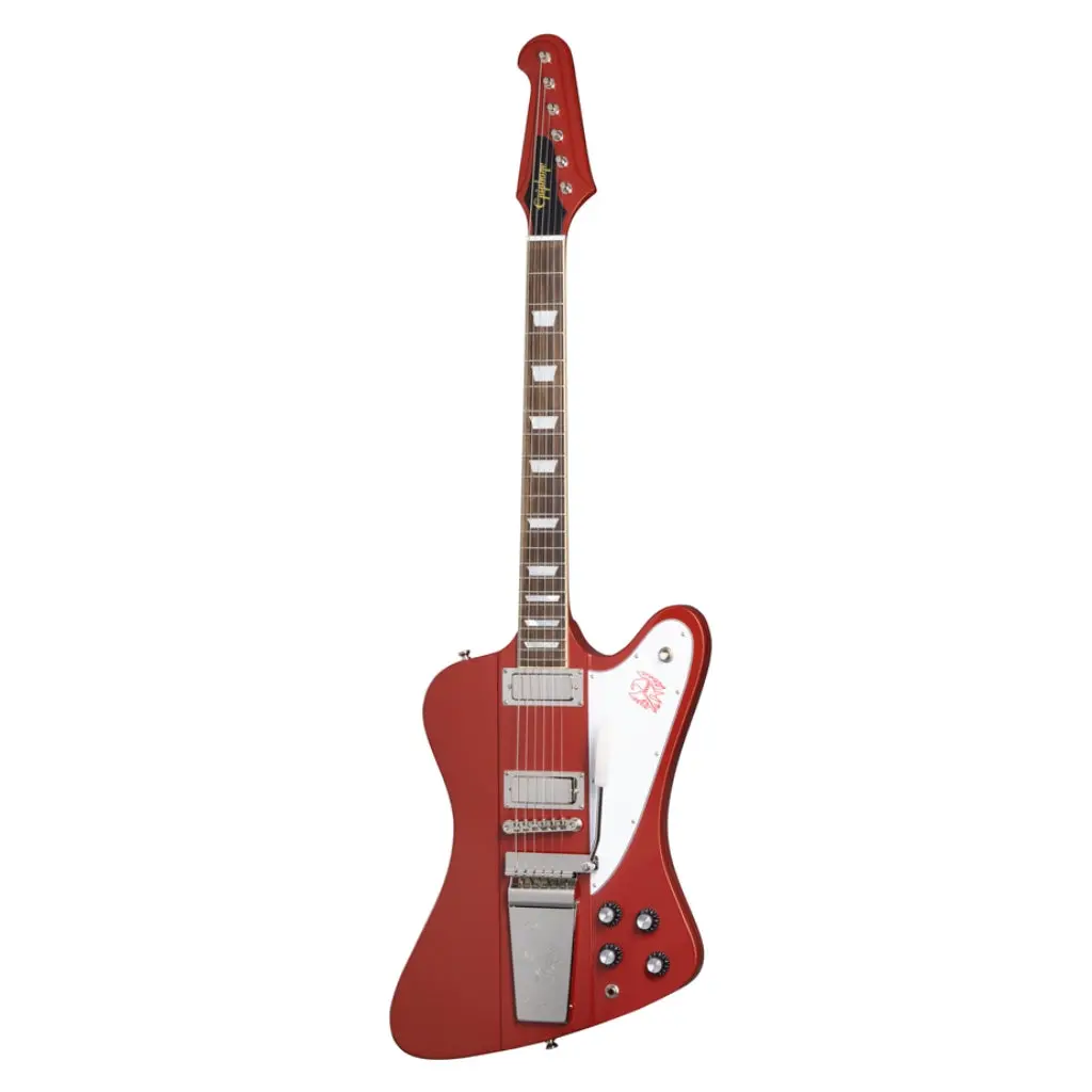 Epiphone 1963 Firebird V Maestro In Case Ember Red 2