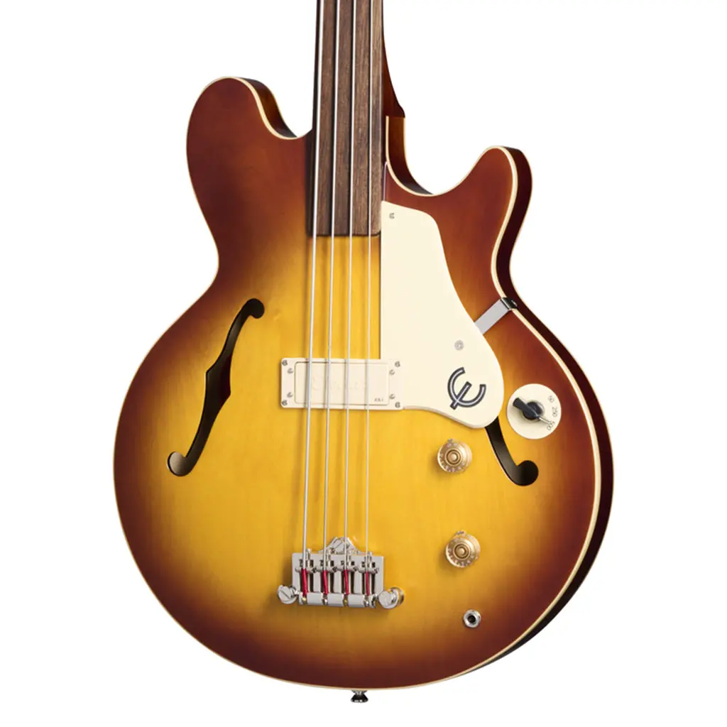 Epiphone Jack Casady Fretless Bass Aged Royal Tan 1