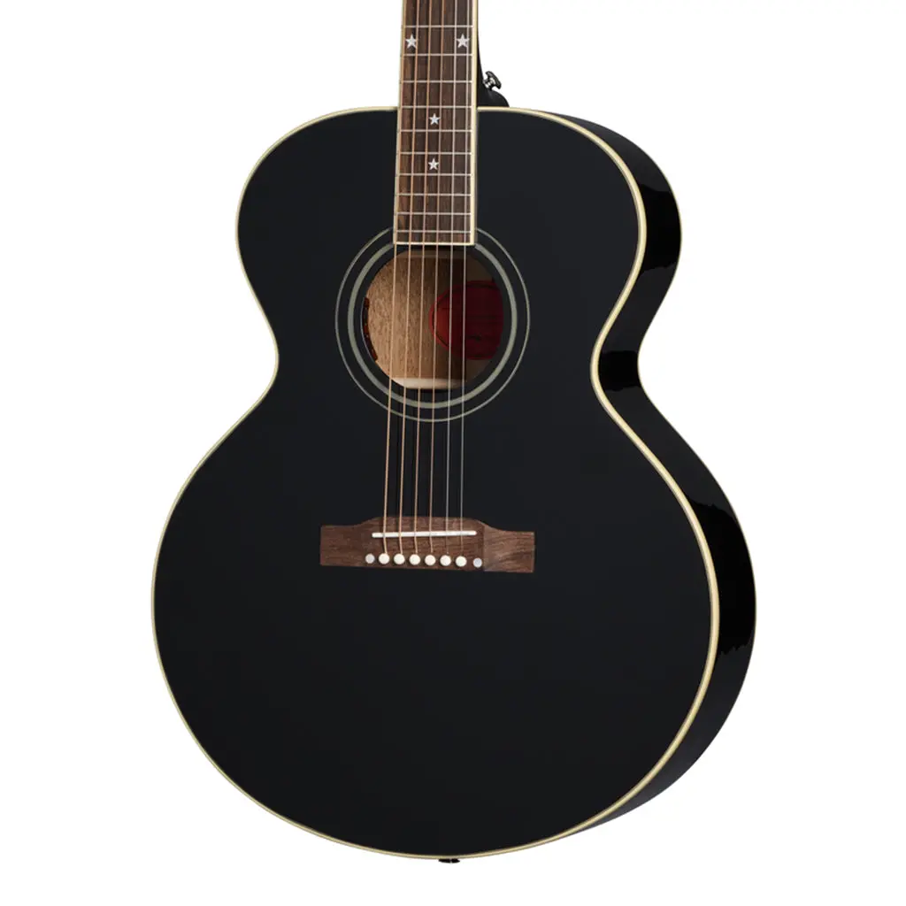 Epiphone J180 Ls Ebony With Hardcase 1