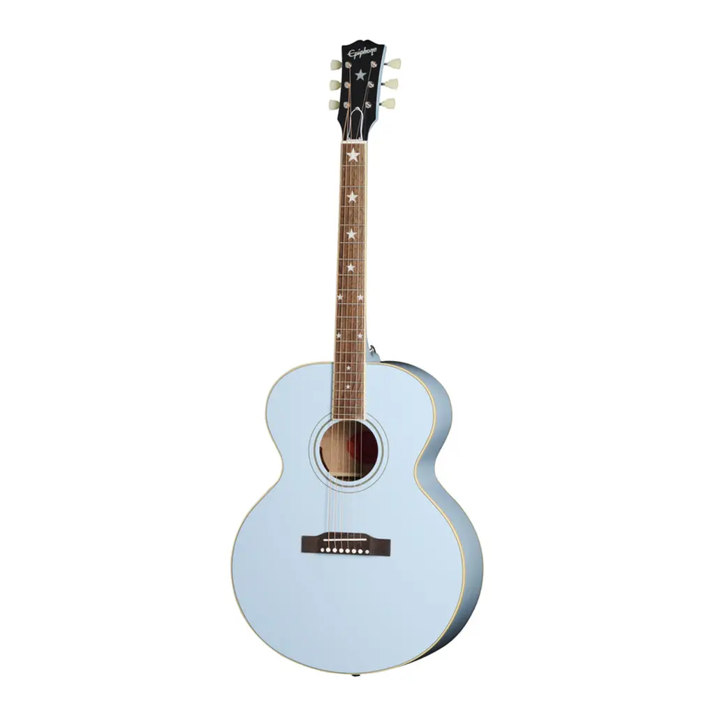 Epiphone J180 Ls Frost Blue With Hardcase 2