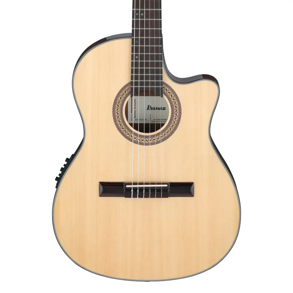 Ibanez Ga35tce High Gloss Classical Guitar - Natural 1