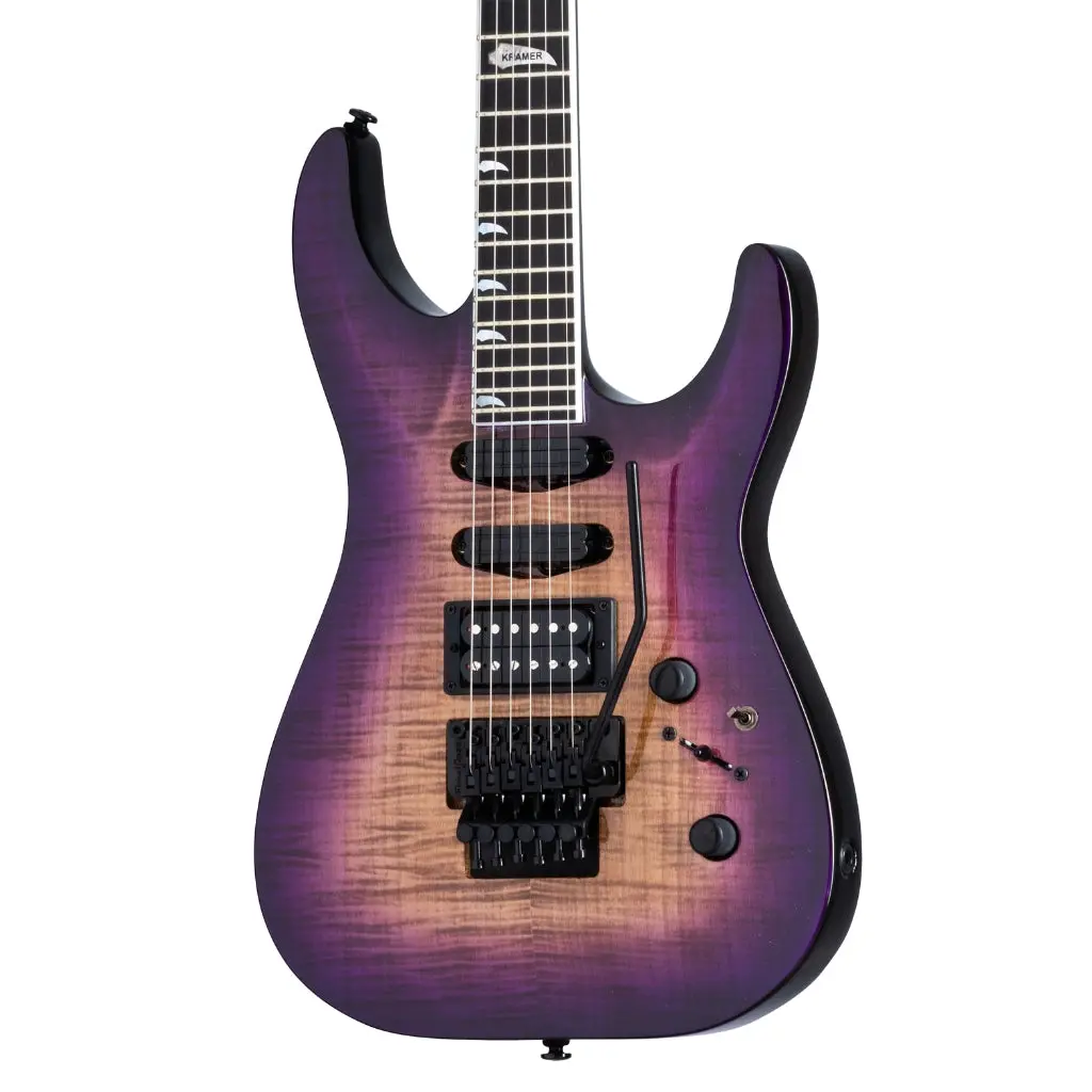 Kramer Sm-1 Figured Electric Guitar - Royal Purple Perimeter 1