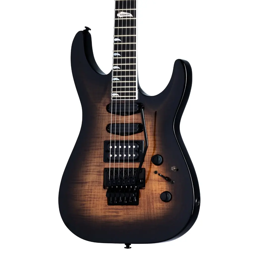 Kramer Sm-1 Figured Electric Guitar - Black Denim Perimeter 1