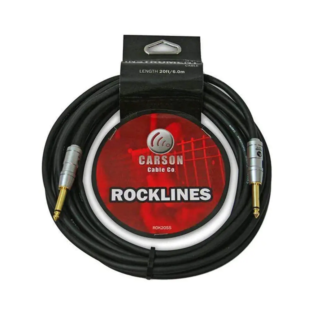 Carson Rocklines 20Ft Instrument Cable 1