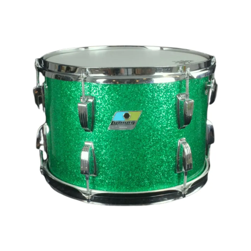 Ludwig Classic Maple 8"X10" Tom - Green Sparkle 1