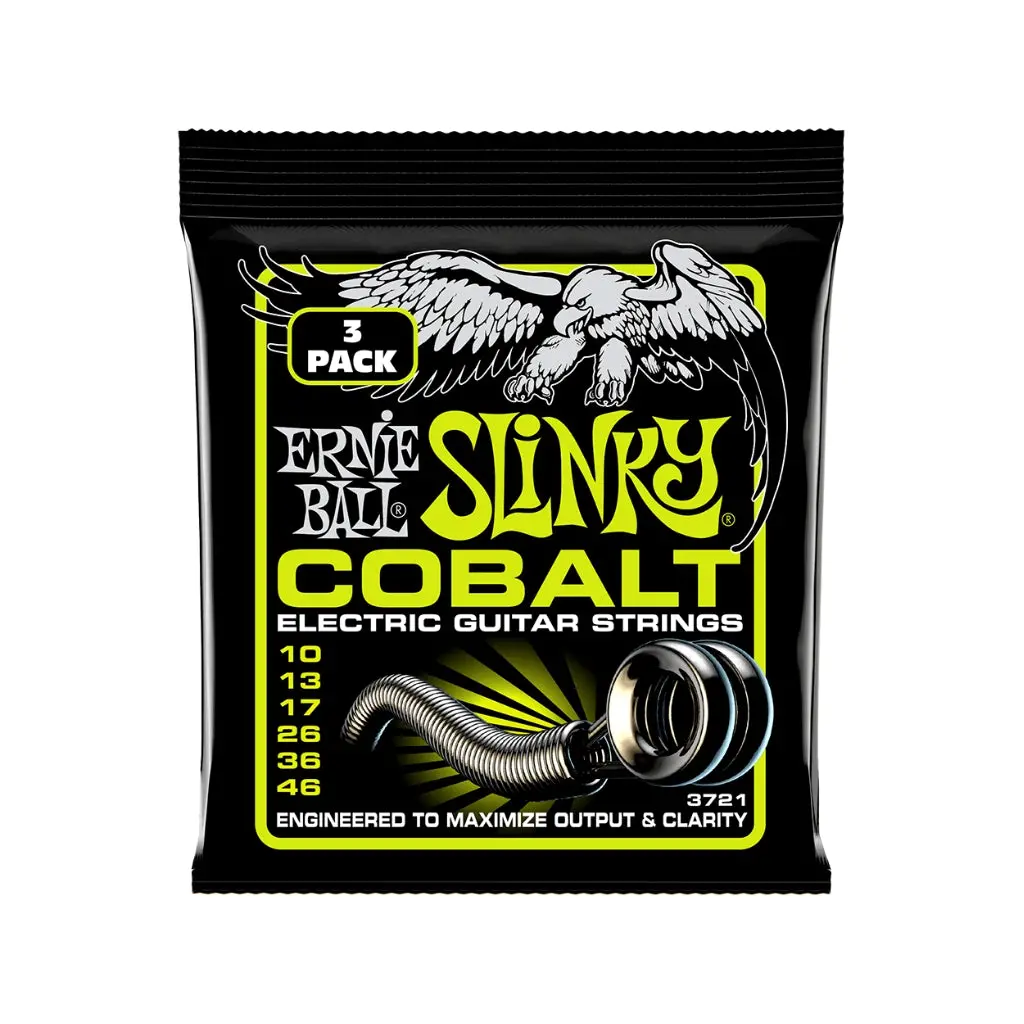 Ernie Ball Regular Slinky Cobalt 10-46 Electric Guitar Strings - 3 Pack 1