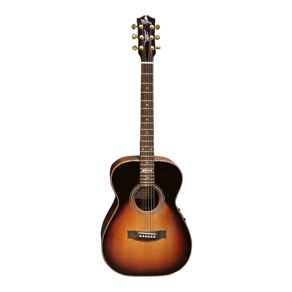 Maton Em100 808 Messiah Series Left Handed Acoustic-Electric Guitar - Tobacco Sunburst 2