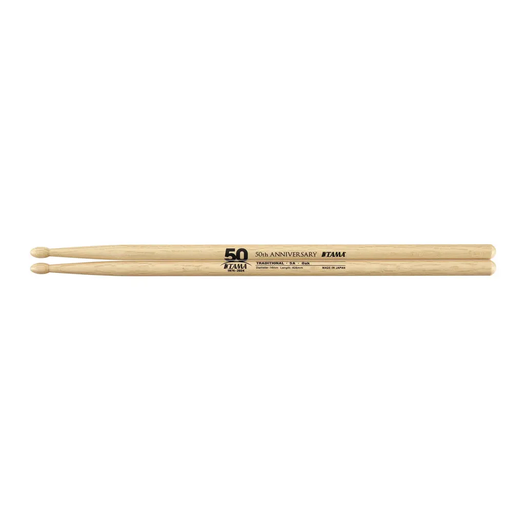Tama 50Th Anniversary Limited Drumstick Oak 5A 1