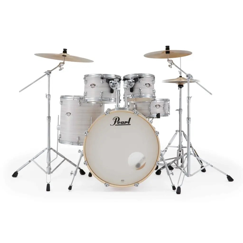 Pearl Export Plus 5Pc 22" Fusion Drum Kit With Zildjian Cymbals - Slipstream White 2