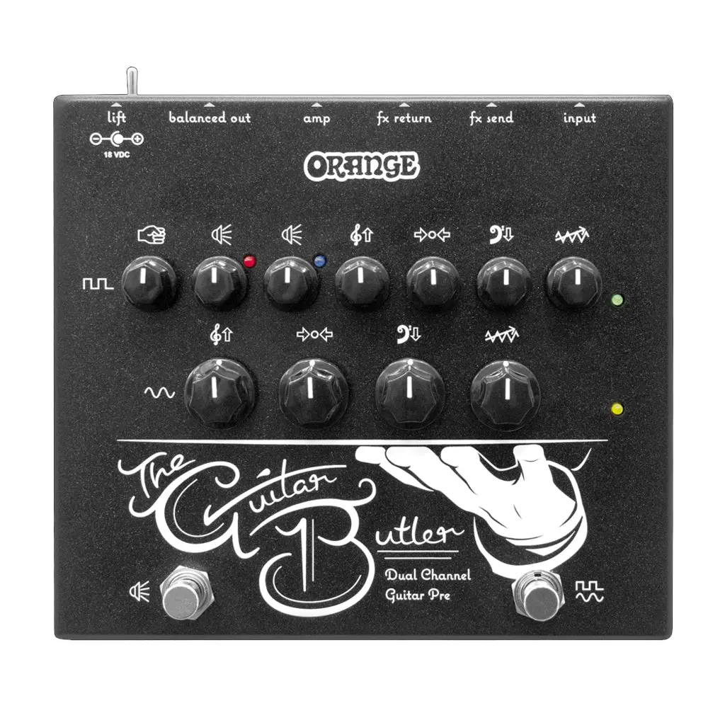 Orange - Guitar Butler Dual Channel Guitar Pre Amp Pedal 1
