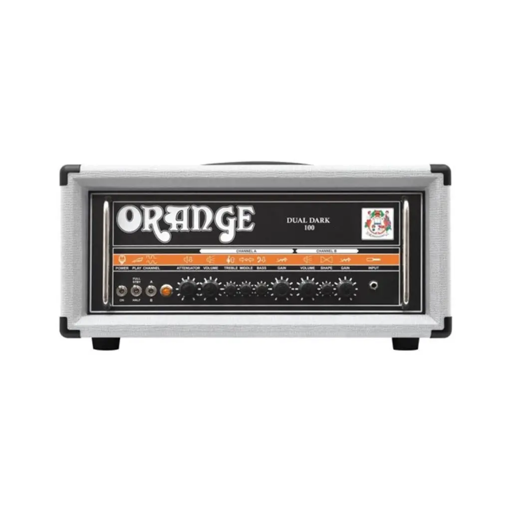 Orange Dual Dark 100 Limited Edition Amp Head - White 1