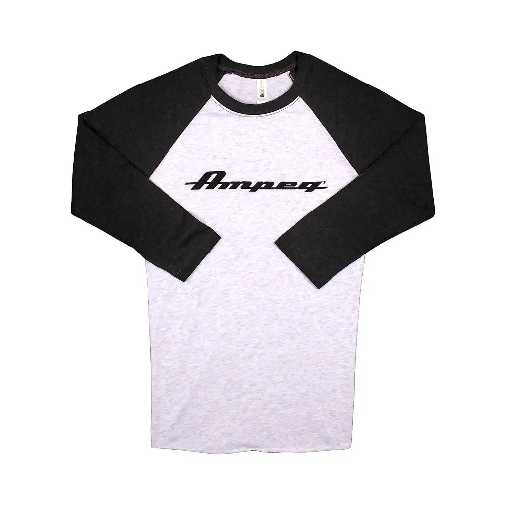 Ampeg Raglan Black Sleeve - White - M 1