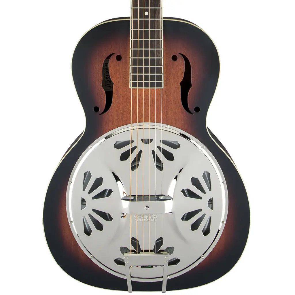 Gretsch - G9220 Bobtail™ Round-Neck A.E., Mahogany Body Spider Cone Resonator Guitar, Fishman® Nashville Resonator Pickup, 2-Color Sunburst 1