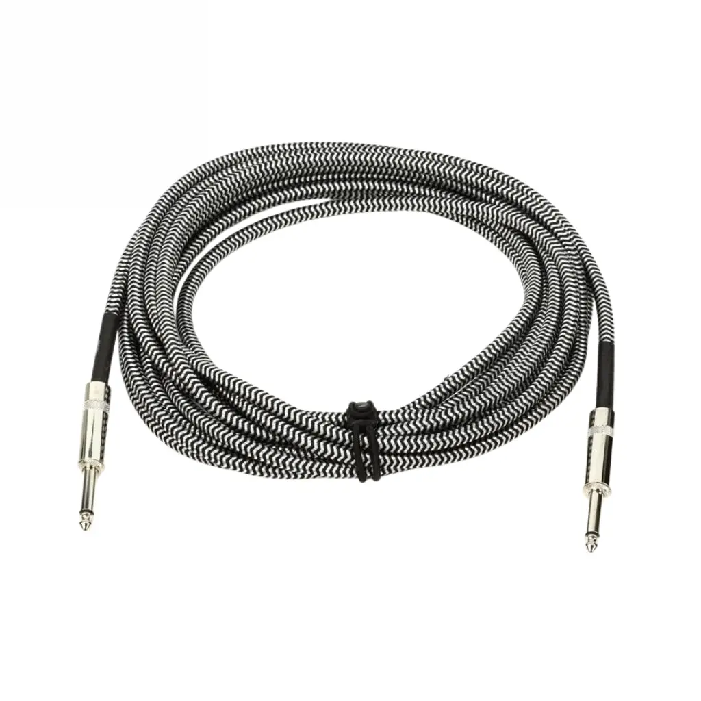 D'addario Pw-Bg-20Bg Braided Straight To Straight Instrument Cable - 20 Foot, Grey 2