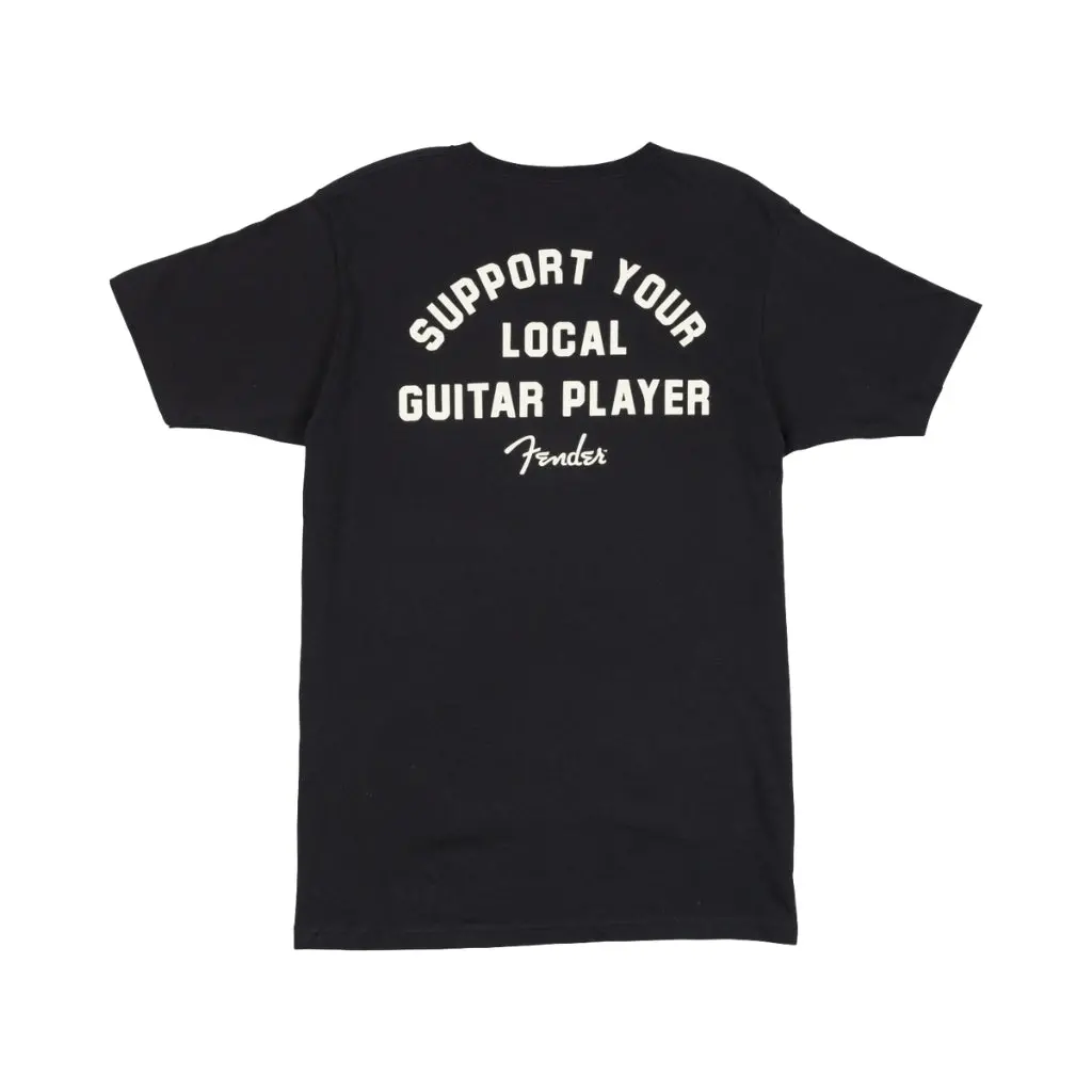 Fender Support Your Local Guitar Player Tee - Black, Xl 2