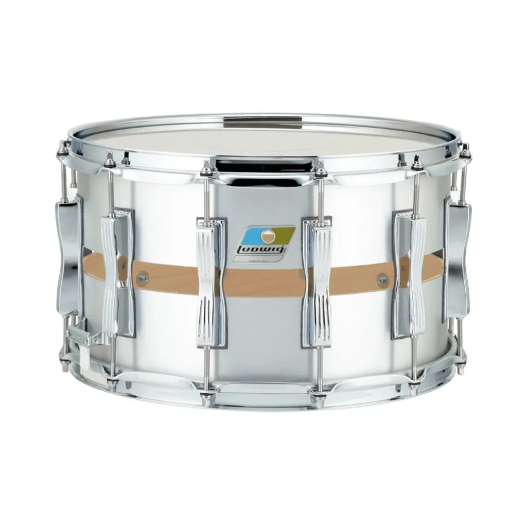 Ludwig Limited Edition Cast Aluminium Slotted Coliseum Snare Drum - 8X14-Inch 1