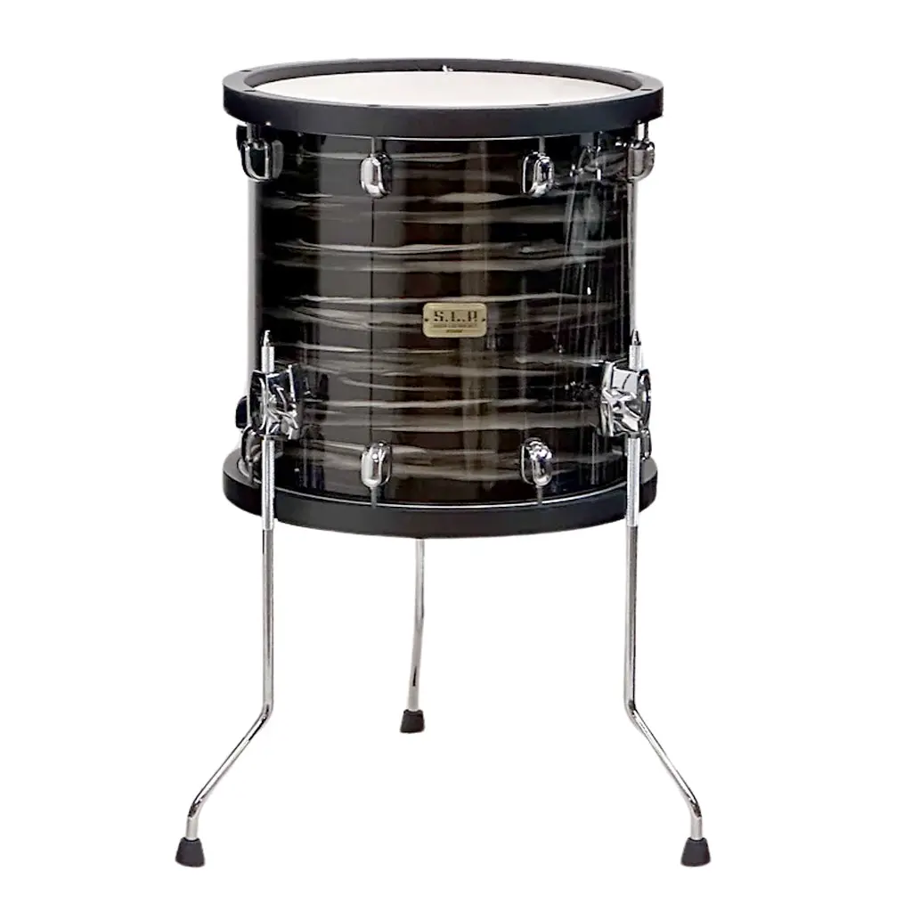 Tama Lmpf14dbk Studio Maple S.L.P. 14"X14" Floor Tom - Lacquered Charcoal Oyster 1