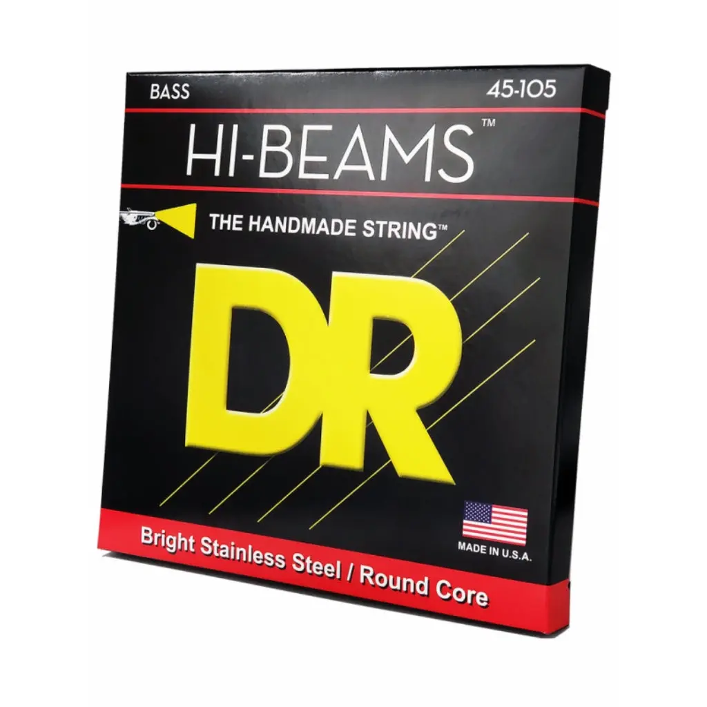 Dr Hi-Beam Stainless Steel Bass Guitar Strings - Medium 45-105 1