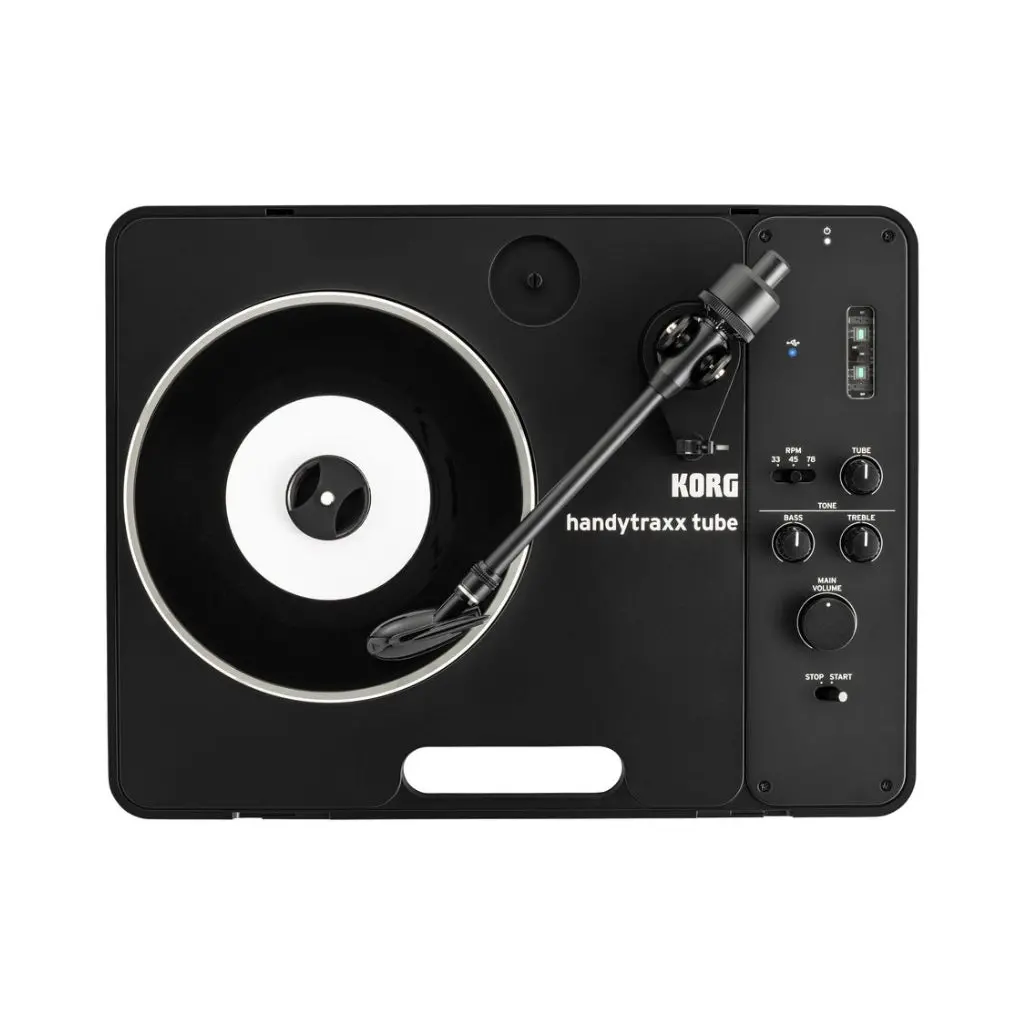 Korg Handytraxx Tube J Portable Record Player - Jico Clipper Mm Cartridge 1