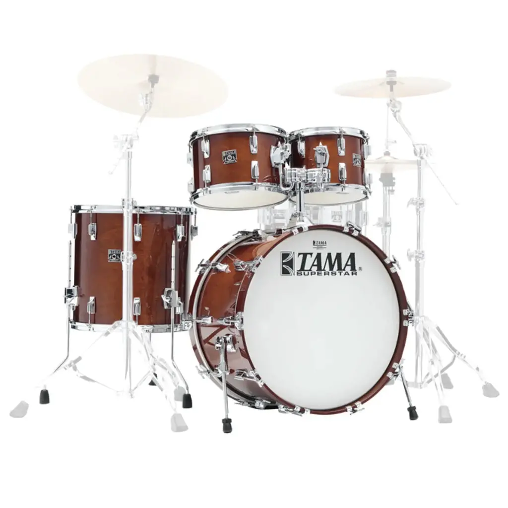 Tama 50Th Anniversary Limited Superstar Reissue 4-Piece Shell Pack With 22" Bass Drum - Super Mahogany 1