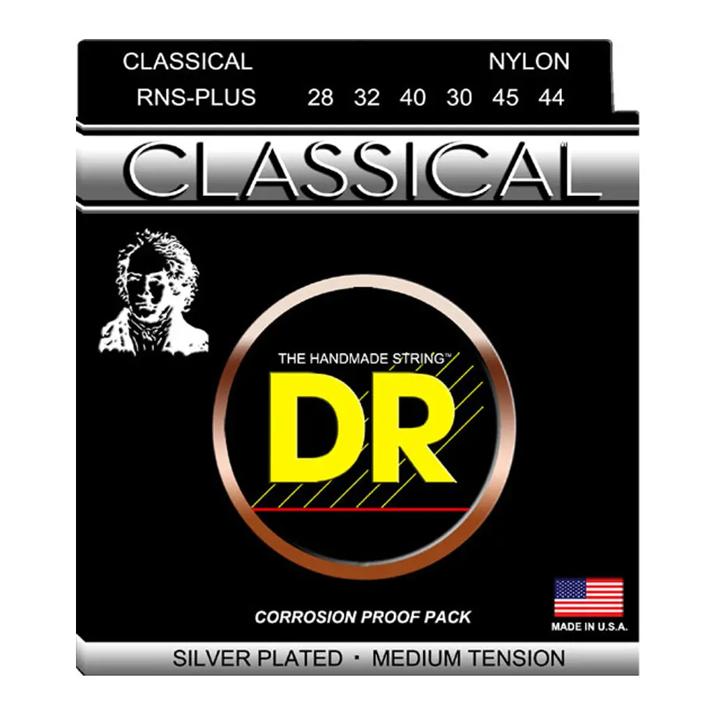 Dr Rns-Plus Classical Nylon Silver-Plated Nylon: Medium Tension 28-45 1