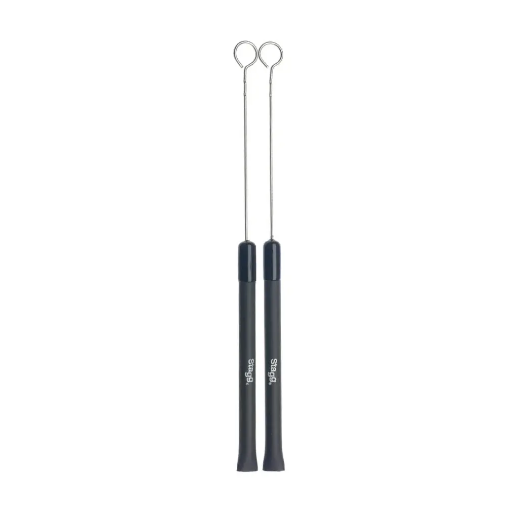 Stagg Sbru20-Rm Retractable Wire Brush With Rubber Handles - Medium 1