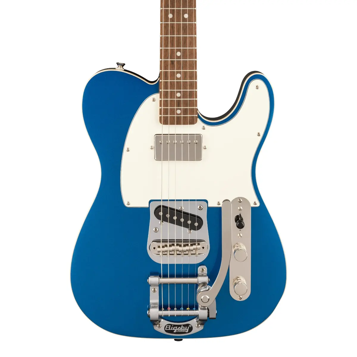 Squier Classic Vibe Custom Telecaster Sh With Bigsby Electric Guitar - Lake Placid Blue 1