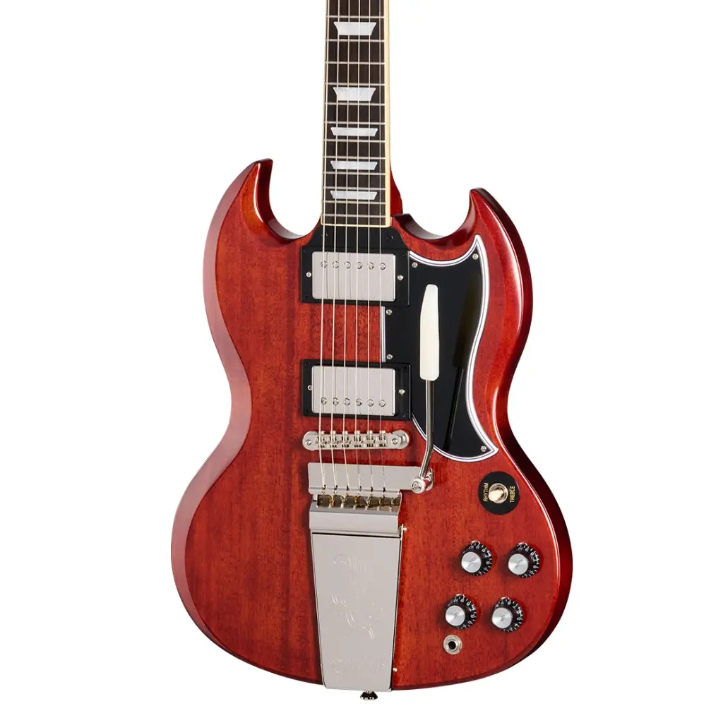 Epiphone 1964 Sg Standard Reissue With Maestro Vibrola Electric Guitar - Cherry Red 1