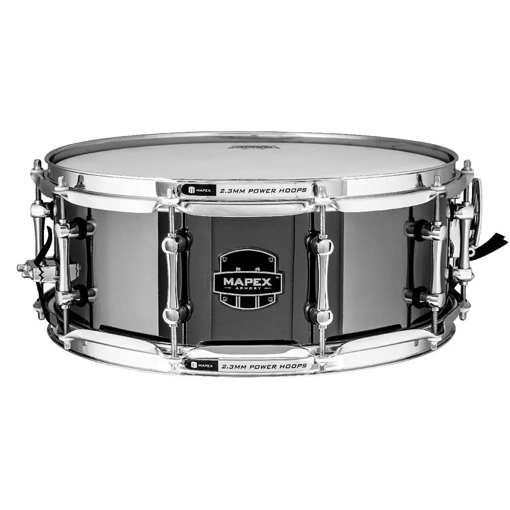 Mapex Armory Steel Tomahawk 14"X5.5" Hammered Steel Snare Drum 1